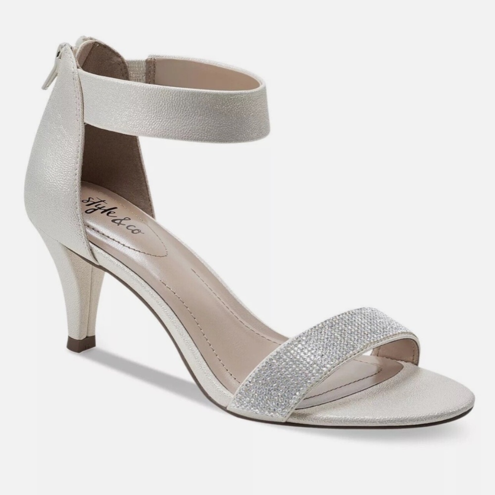 Style & Co Phillys Two-Piece Evening Sandals Size 8.5